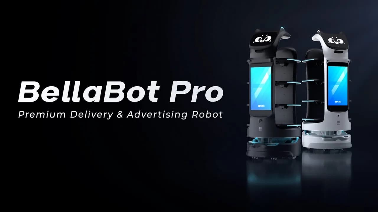 Pudu BellaBot Pro tanıtım videosu kapak görseli