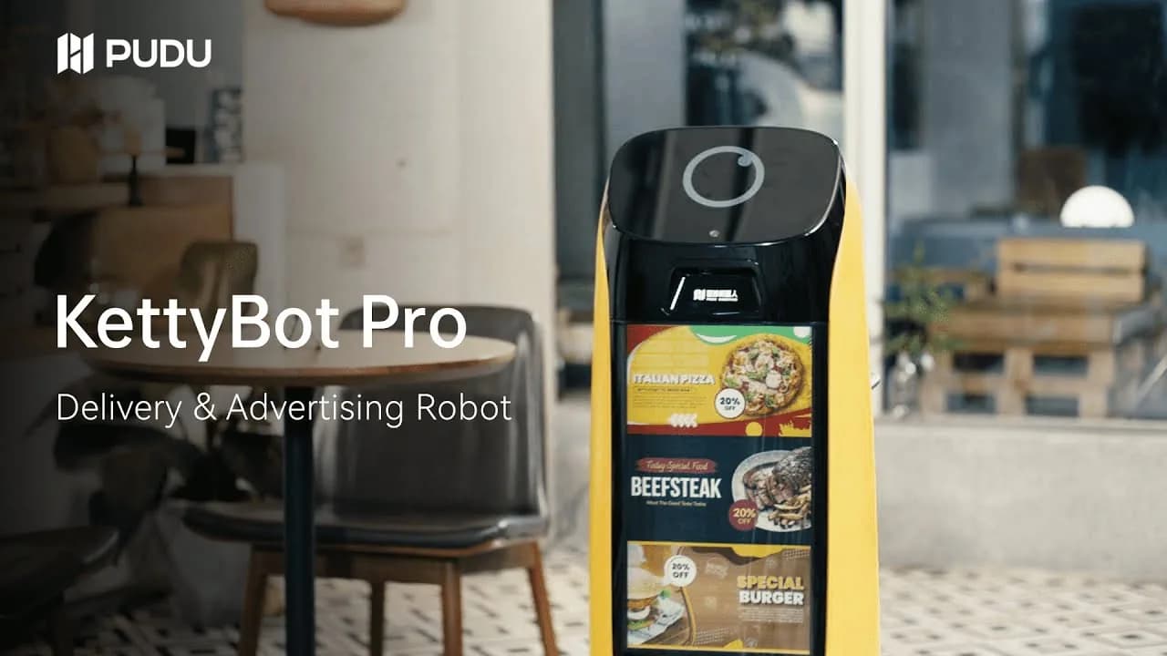 Pudu KettyBot Pro tanıtım videosu kapak görseli