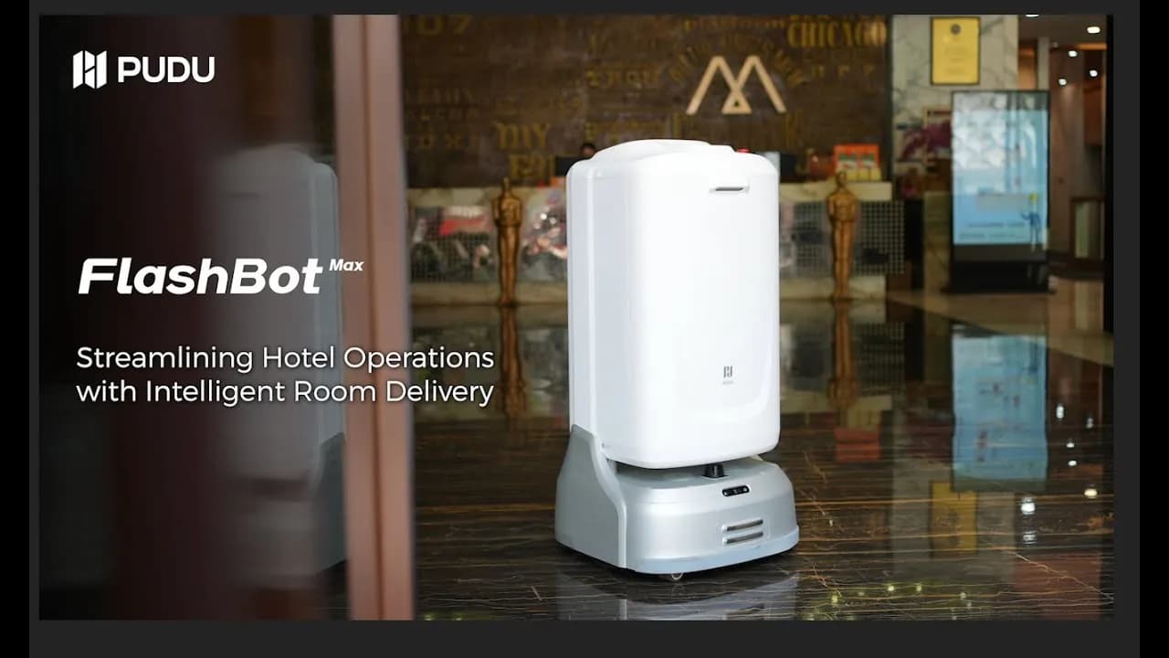 Pudu FlashBot Max tanıtım videosu kapak görseli